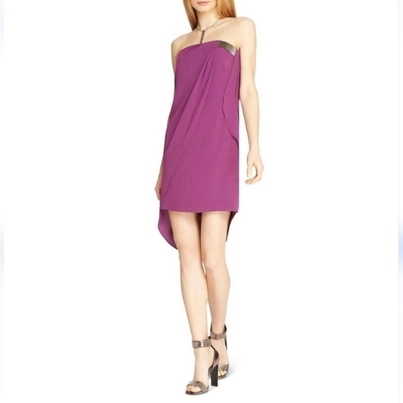 Halston Heritage Dresses & Skirts - Halston Heritage High Low Bandeau Dress NWT